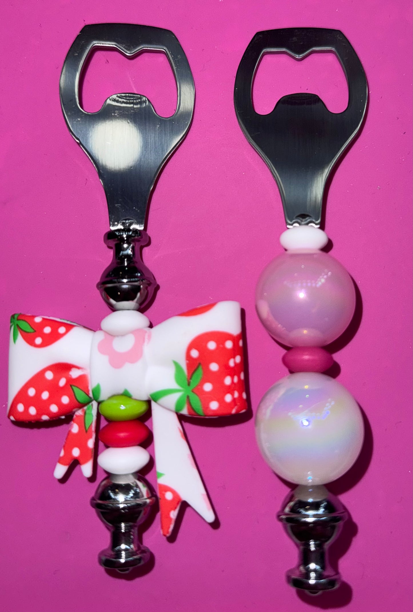 Beaded bottle openers