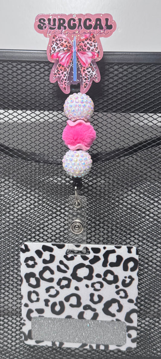 Beaded Badge Reel with Buddy💖