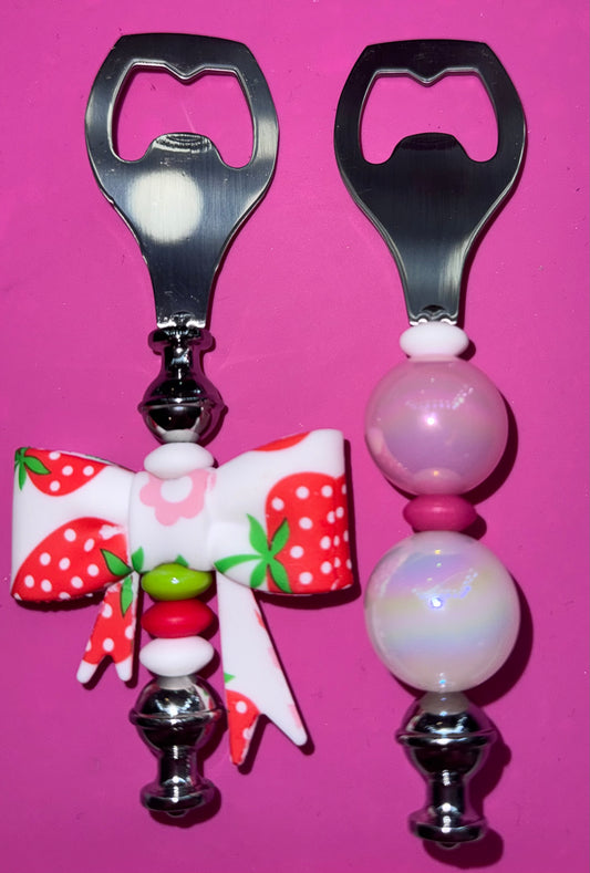 Beaded bottle openers